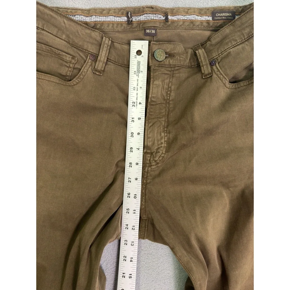 34 Heritage Charisma Pants Mens 36x30 Brown Comfort Rise Classic Fit Stretch